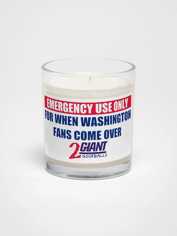 Emergency Candle - For When Washington Fans Come Over product image (1)