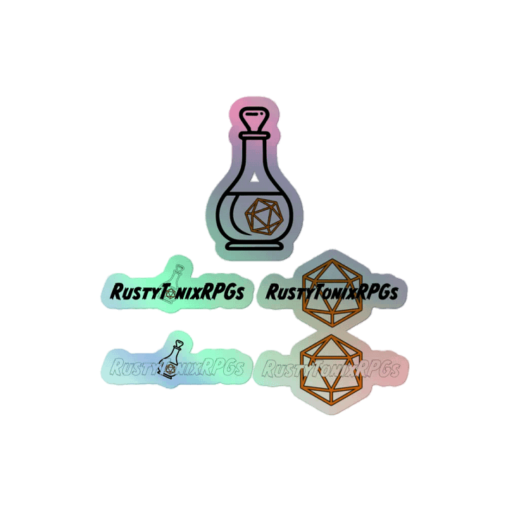 Holographic Sticker Sheet (Logos) product image (1)