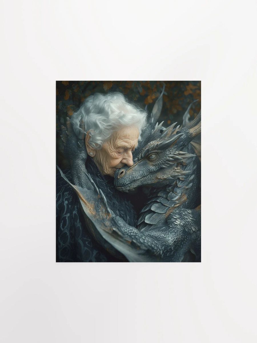 Elder lady with her dragon - Poster product image (3)