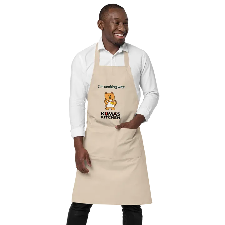 Cooking with Kuma's Kitchen Organic Cotton Apron product image (1)