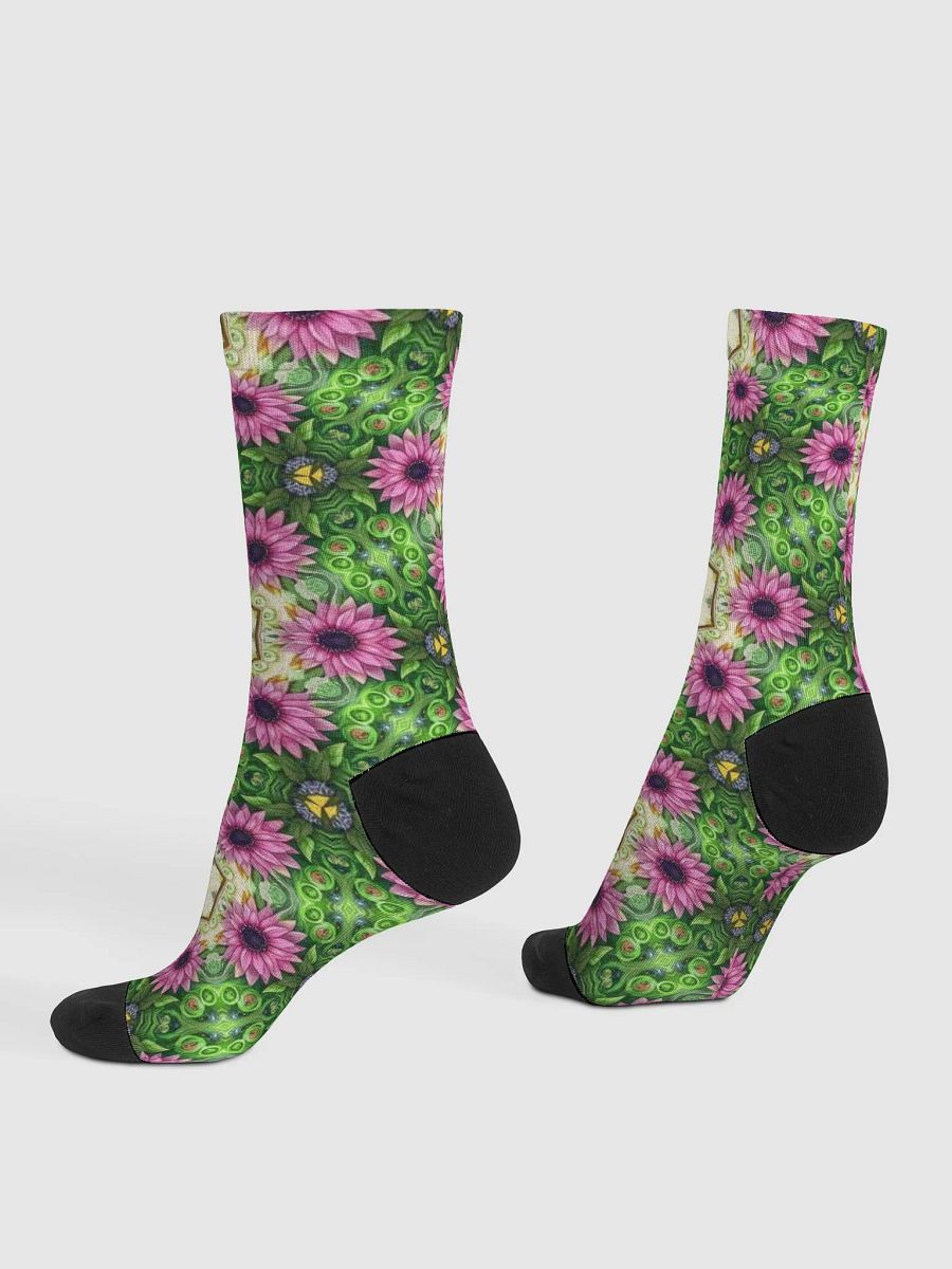 Kaleidoscopic Garden Crew Socks product image (4)