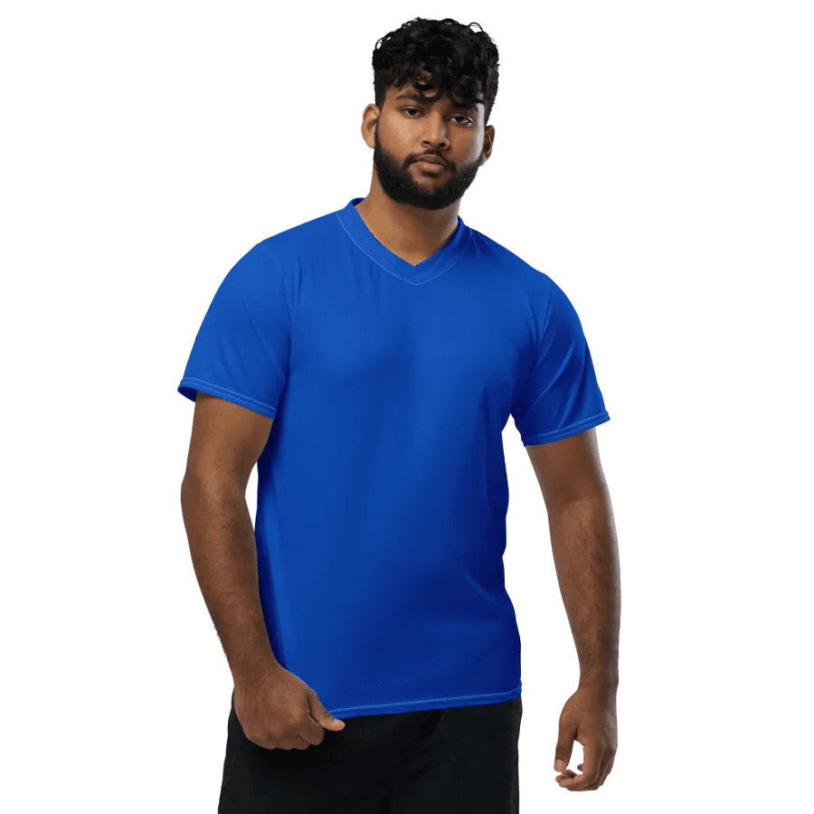 Absolute Blue Color Unisex Sports Jersey product image (1)