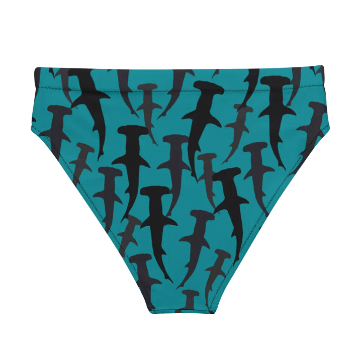 Hammerhead Sharks - Mid Ocean - Recycled Polyester - High Waisted Bikini Bottom product image (2)