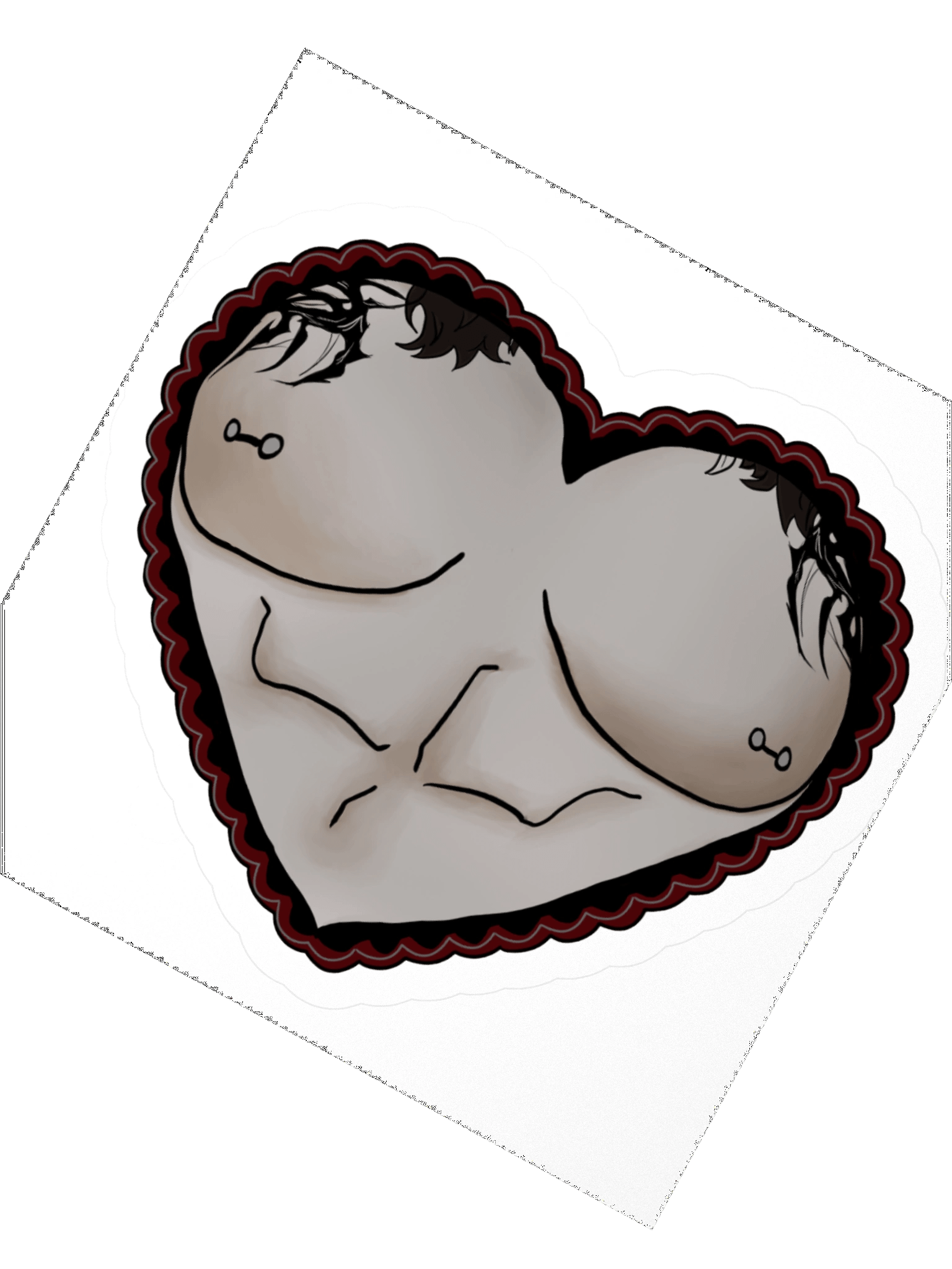 I Heart Tiddies Sticker product image (2)