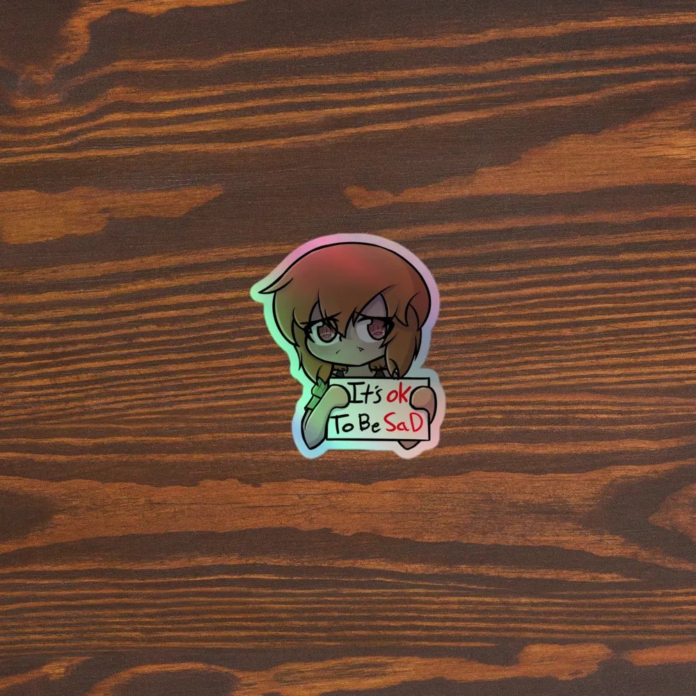 Miko: its okay to be sad Holo-Sticker! product image (3)