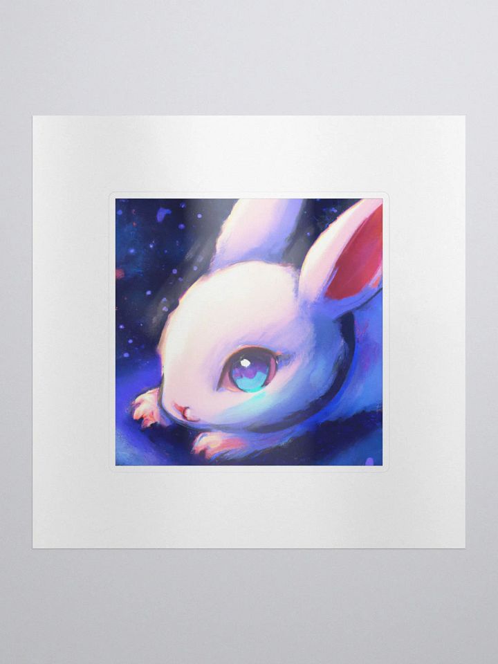 Cute Galactic Bunny Delta Sticker product image (1)