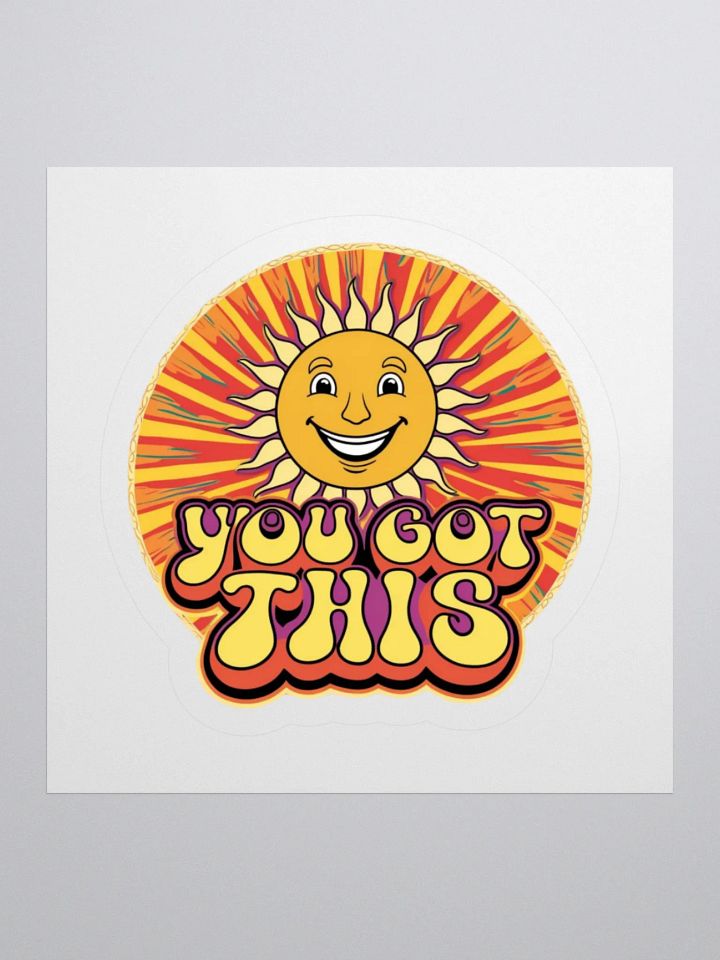 Retro Sun 'YOU GOT THIS' Kiss Cut Stickers product image (1)