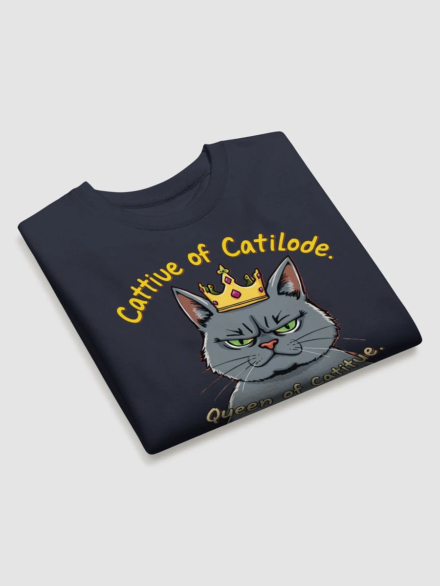Cattitude Queen: Bow Down to Feline Royalty Sweatshirt product image (25)