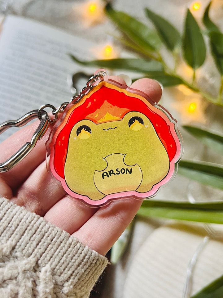 Arson Frog Acrylic Keyring product image (1)