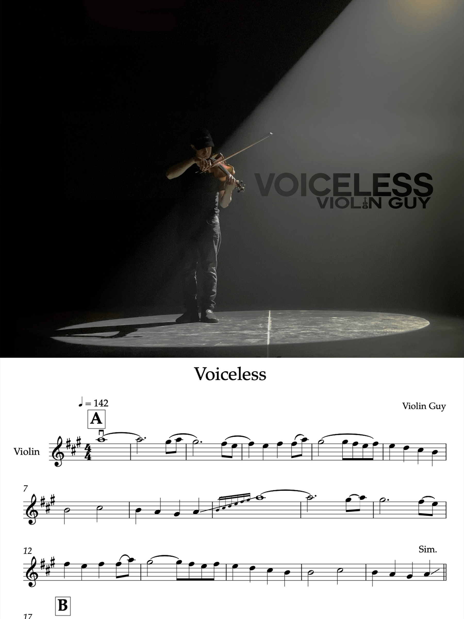 Voiceless - Sheet Music product image (1)