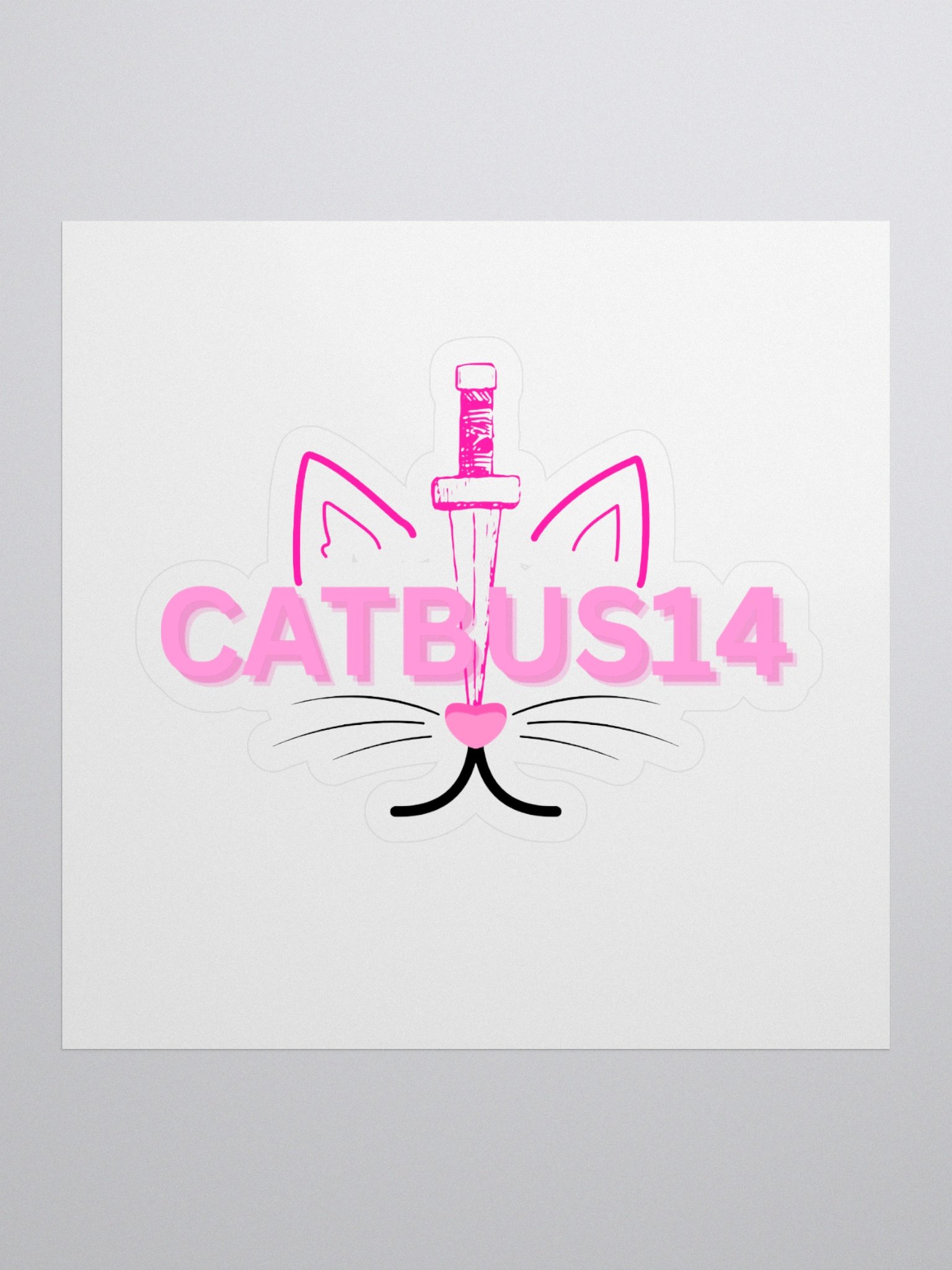 Catbus14 Stabby Tabby sticker product image (1)
