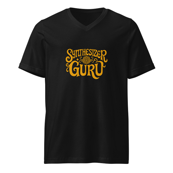 Synthesizer Guru V-Neck T-Shirt Black product image (1)
