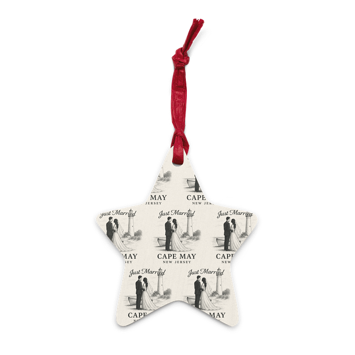 Cape May Just Married Ornament product image (10)