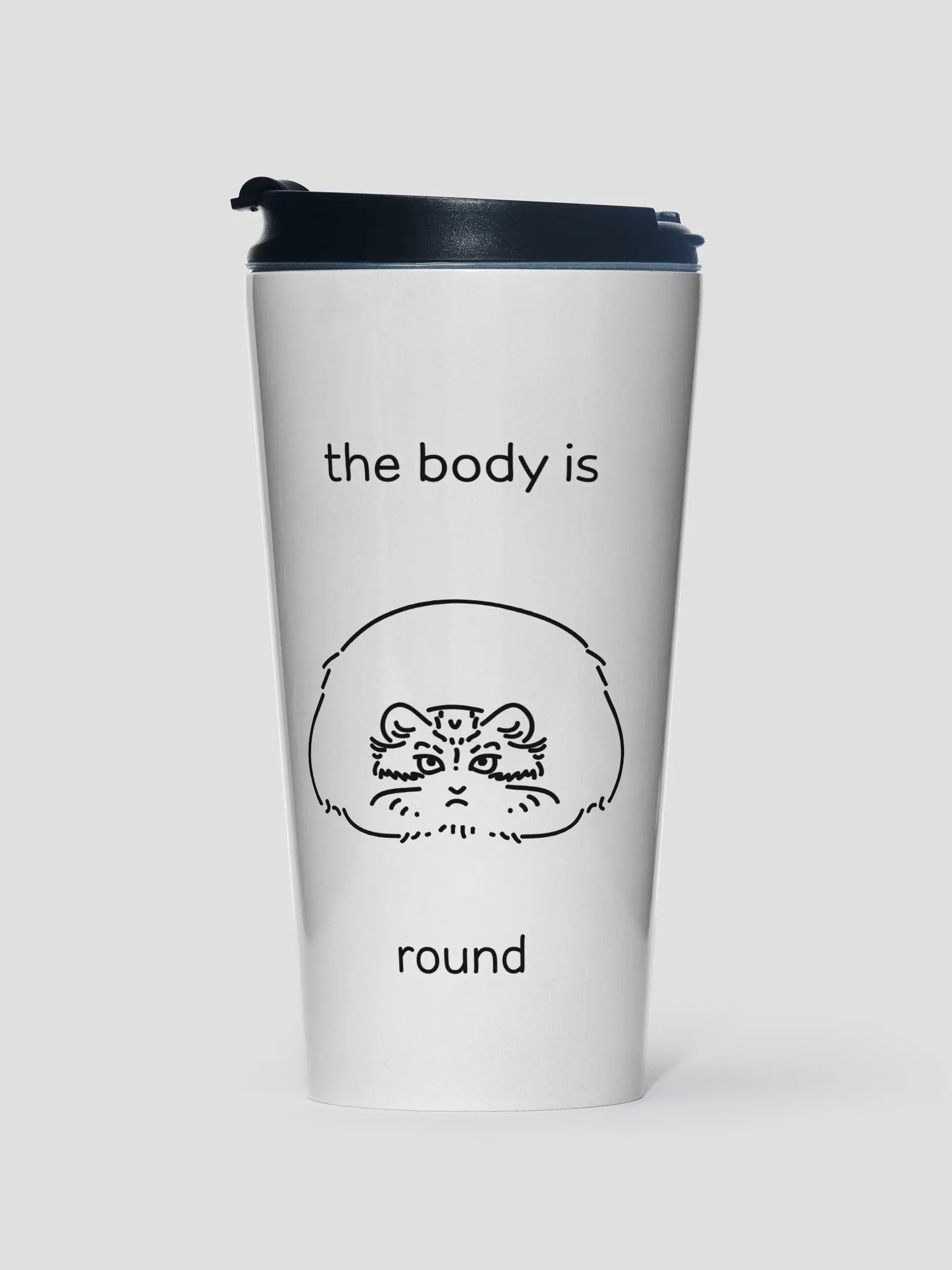 The Body Is Round - Steel Travel Mug product image (1)