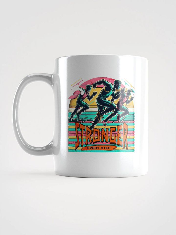 Stronger Every Step Running Retro Mug product image (1)