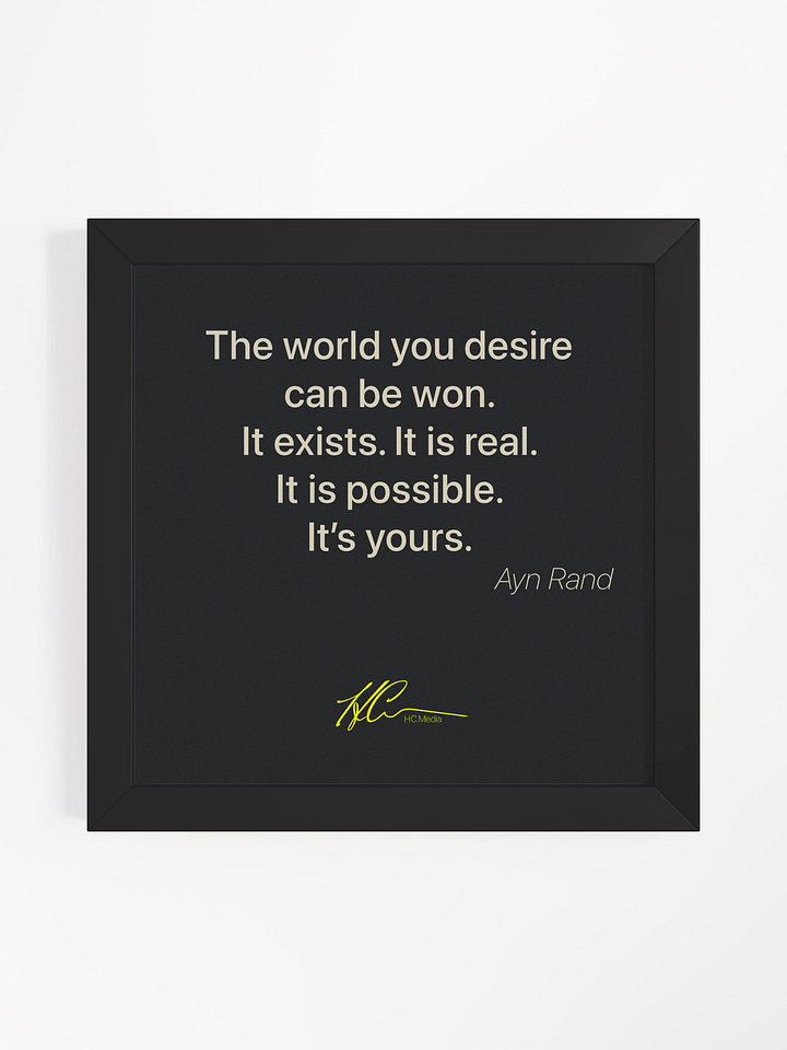 Ayn Rand Q7 - Framed Poster product image (1)