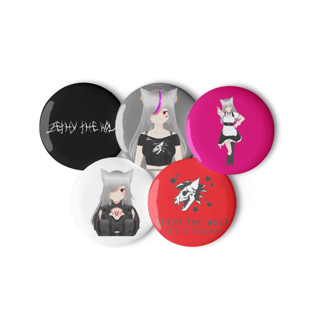 Zethy The Wolf Button Set product image (3)