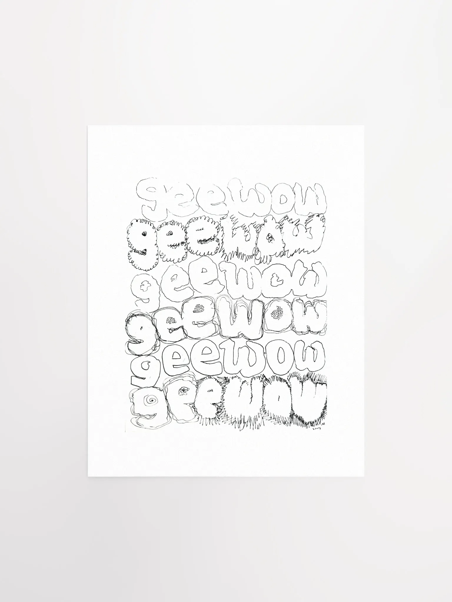 Gee Wow Print product image (2)
