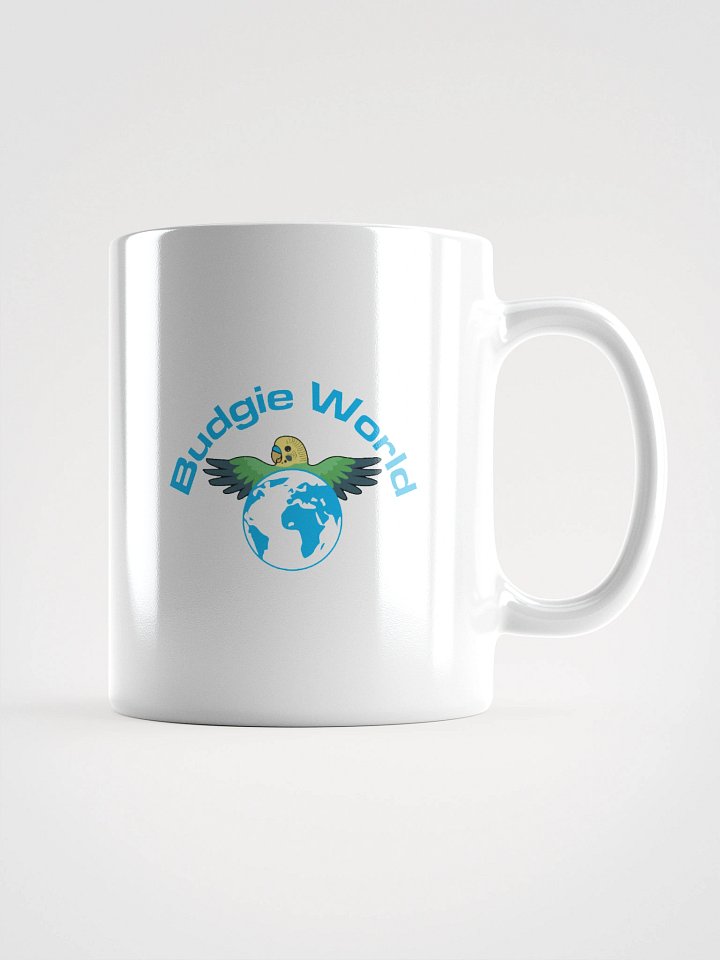 Budgie World Mug – Clean White Classic 🌿 product image (4)