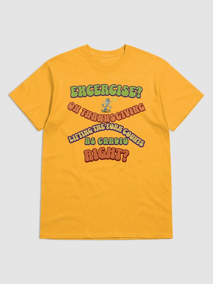 Funny Thanksgiving Fork Exercise T-Shirt product image (6)