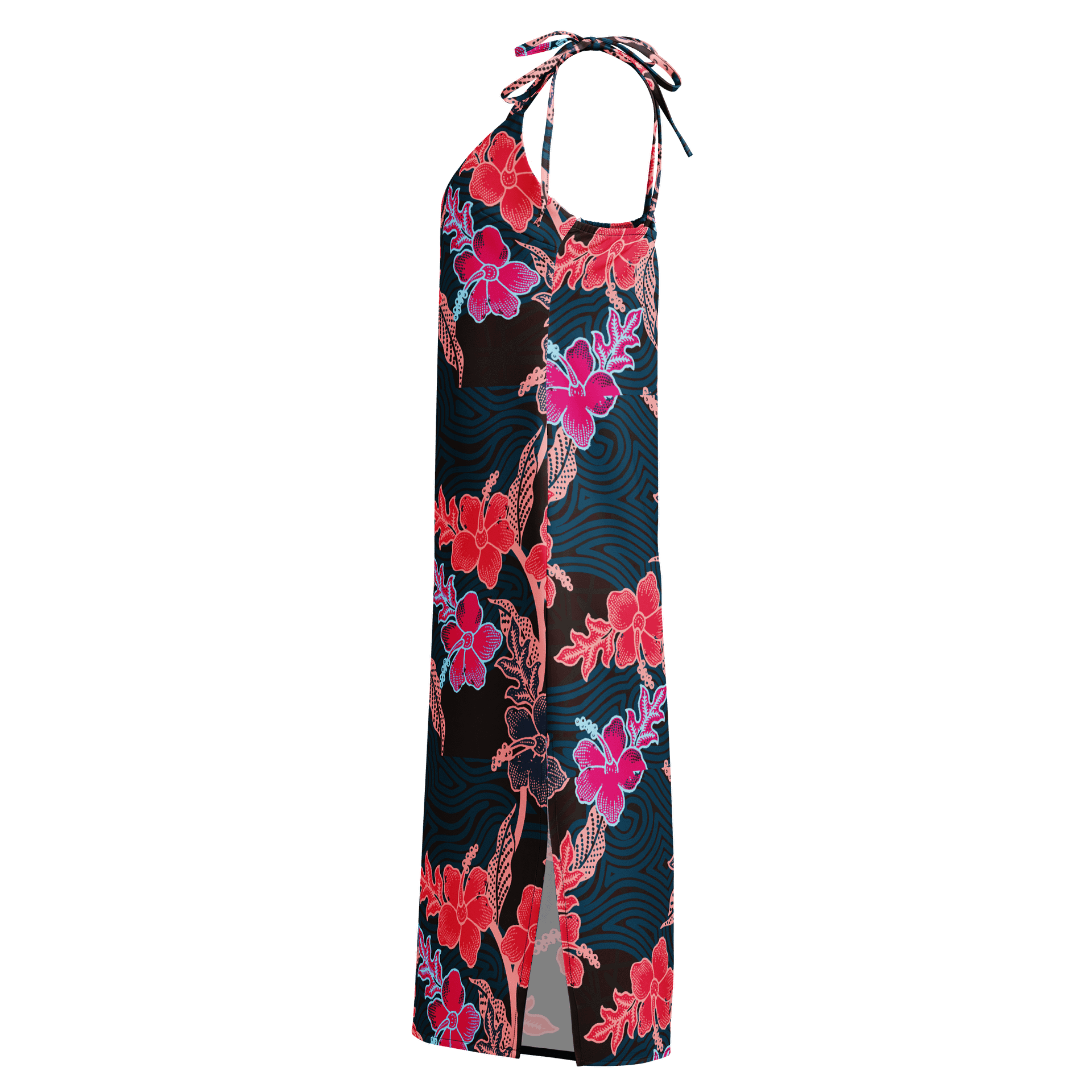 Batik-Inspired Tropical Floral Slip Dress product image (3)