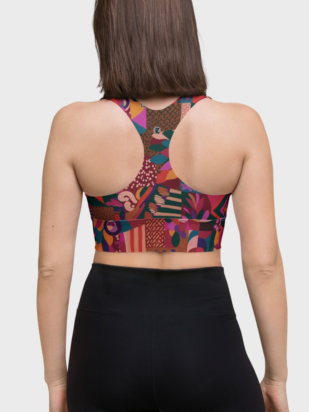 Hight Impact Sport Bra "Abstract African Ethnic Pattern" product image (2)