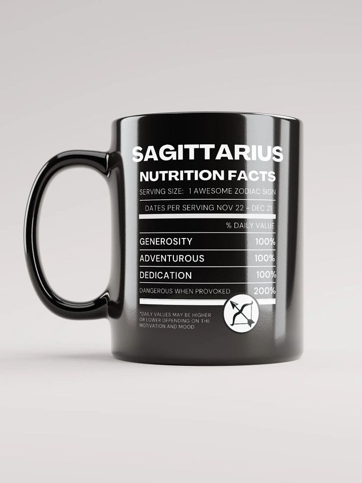 Sagittarius Nutrition Facts Mug product image (1)