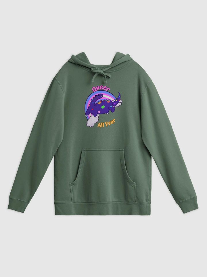 Queer all Year Dinosaur Hoodie product image (1)