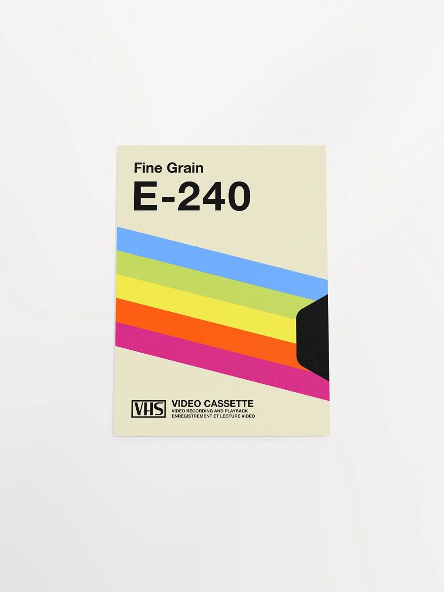Retrowave poster: VHS cassette case E-240 [retrowave/vaporwave] — retrowave poster, aesthetic print, retrowave art, 80s wall decor product image (10)
