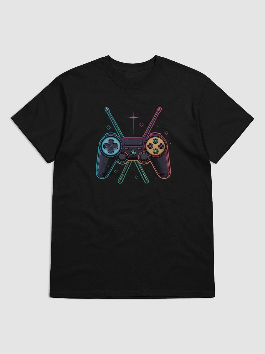 Beat the Game: Unleash Your Rhythm with Controllers Shaped Like Drumsticks T-Shirt product image (1)