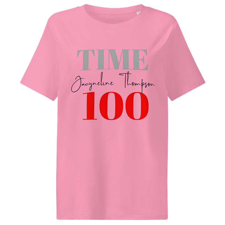 Women's Organic Ribbed Neck T-Shirt Time 100 Graphic product image (1)