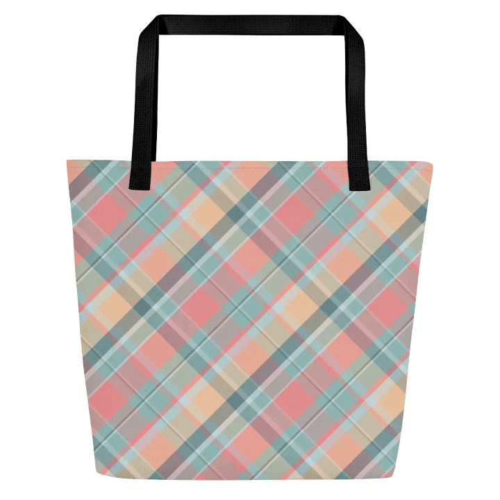 Summer Plaid Tote Bag product image (1)