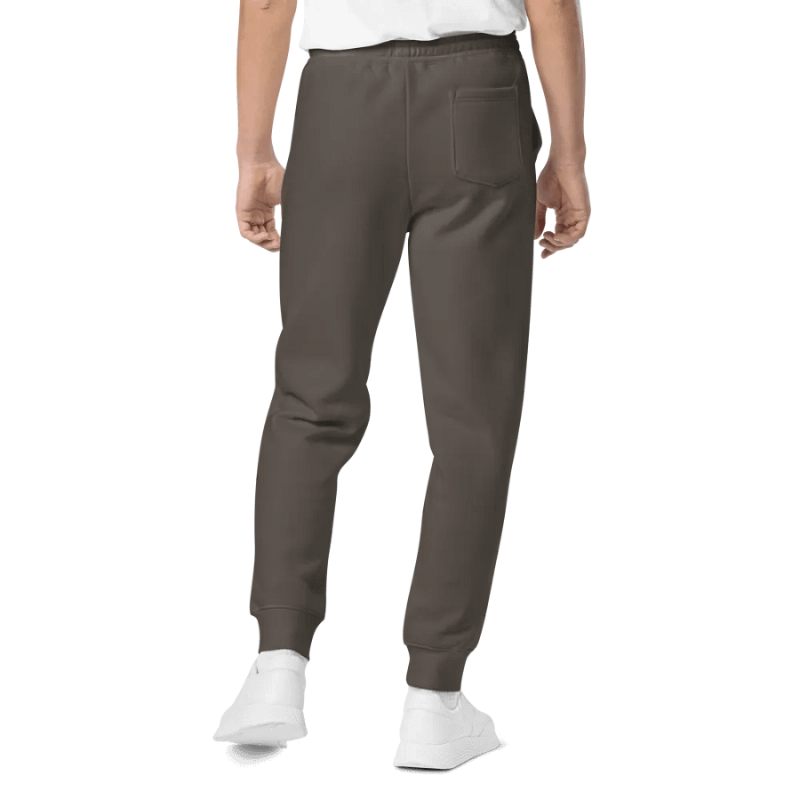 Embroidered Peace-Heart Sweatpants with Pockets (Purple Heart) product image (2)