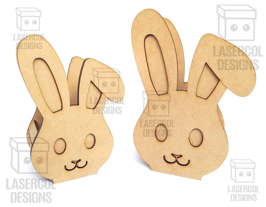 Easter Bunny Basket Bundle (Set 1-2-3-4) - Laser Cut Files product image (10)