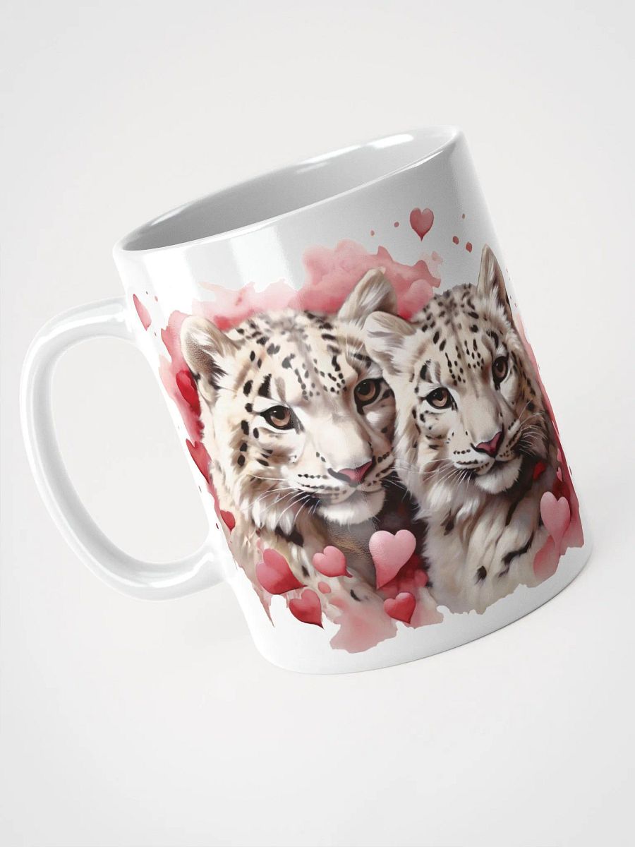 Snuggle Safari Coffee Mugs: Sip in Style with our Adorable Snow Leopards! 🐾💖 product image (5)
