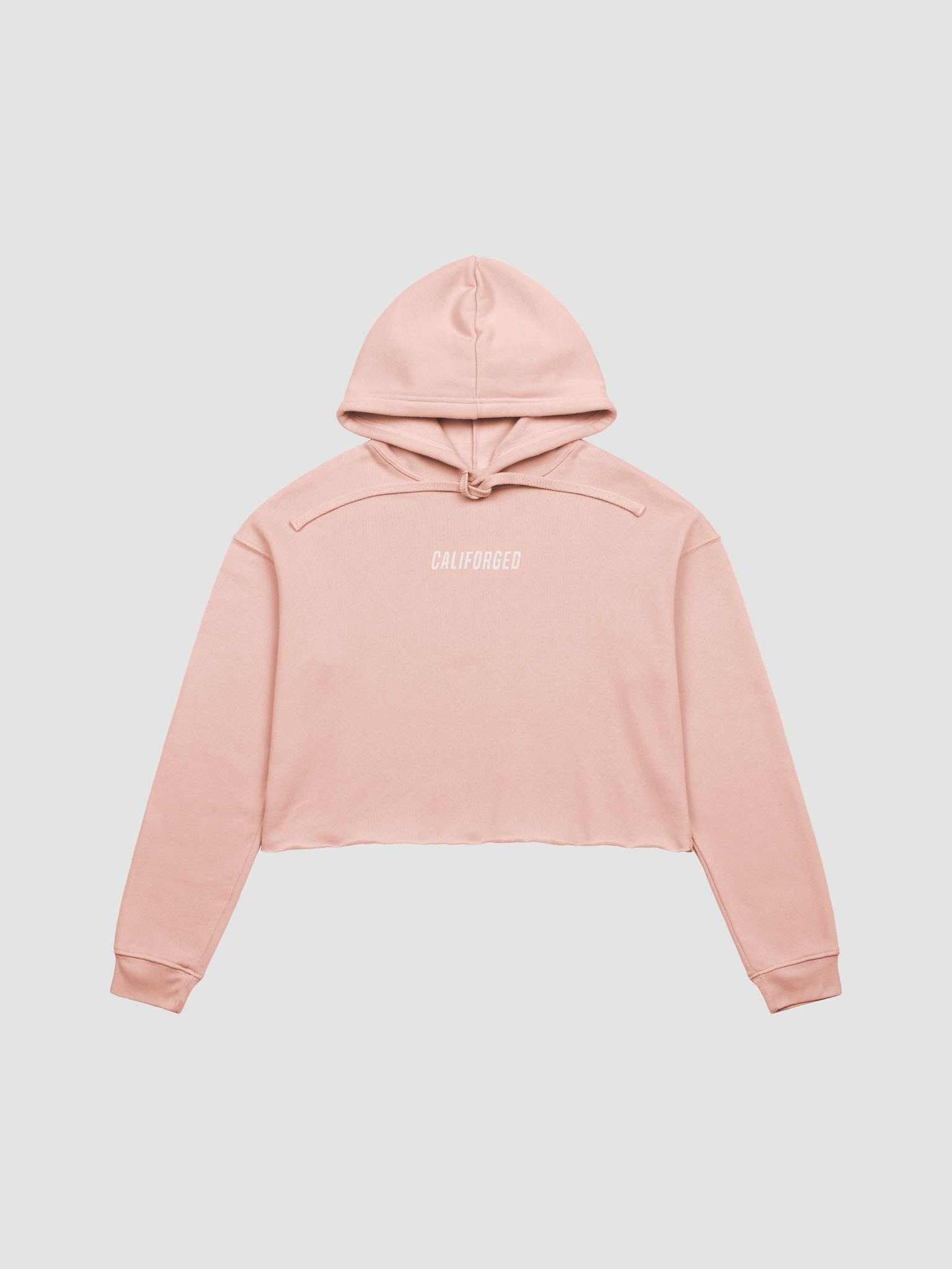 FORGED Crop Hoodie Peach product image (1)