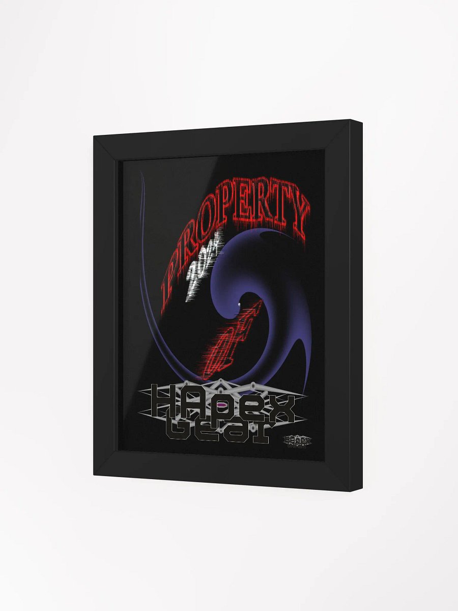 Framed - Black - High-Quality Matte Poster - Property Of HApex Gear 2024 product image (3)