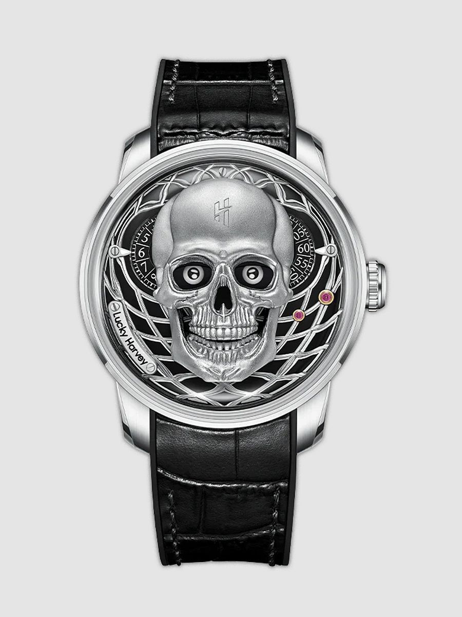 Lucky Harvey Silver Skull Dropping Jaws Limited 111 Pcs product image (1)