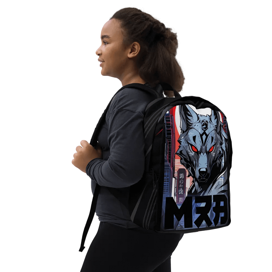 Cyberwolf All-Over Print Backpack product image (8)