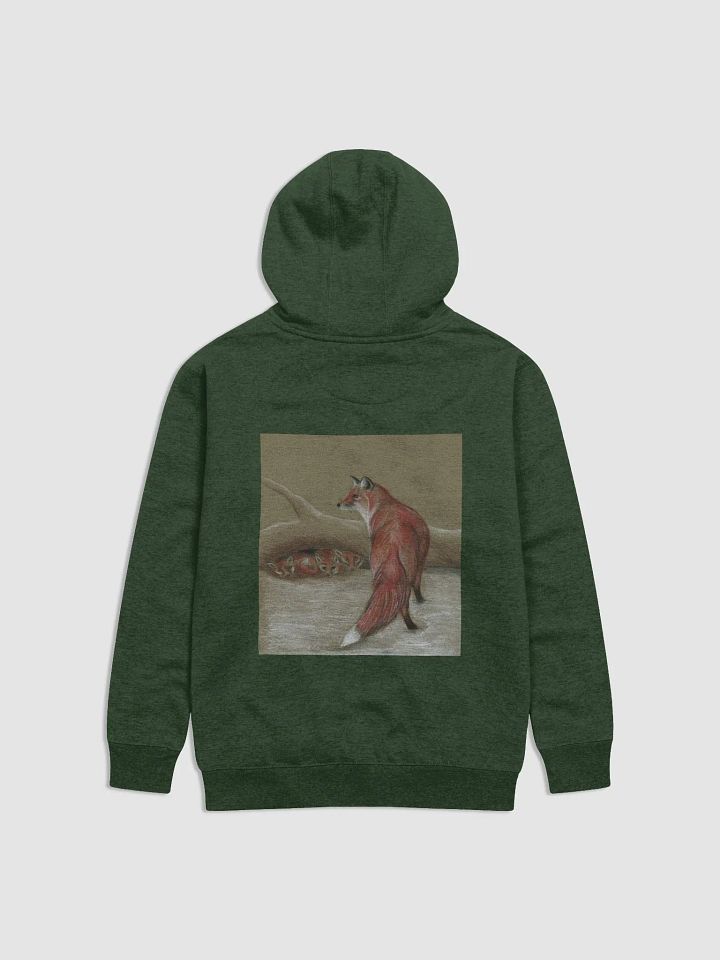 red fox and cubs hoody product image (14)