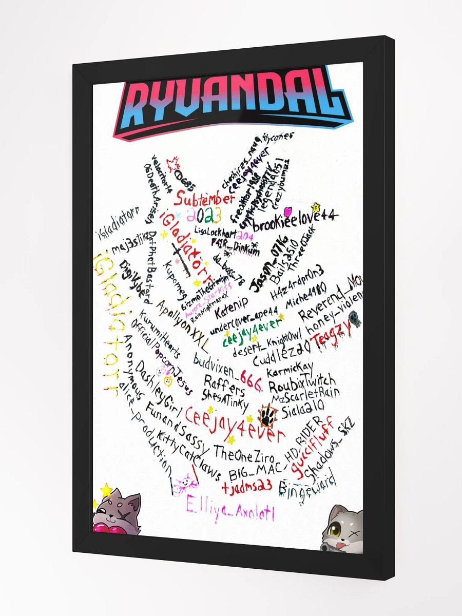 Furycious Fam FRAMED Subtember Poster product image (7)