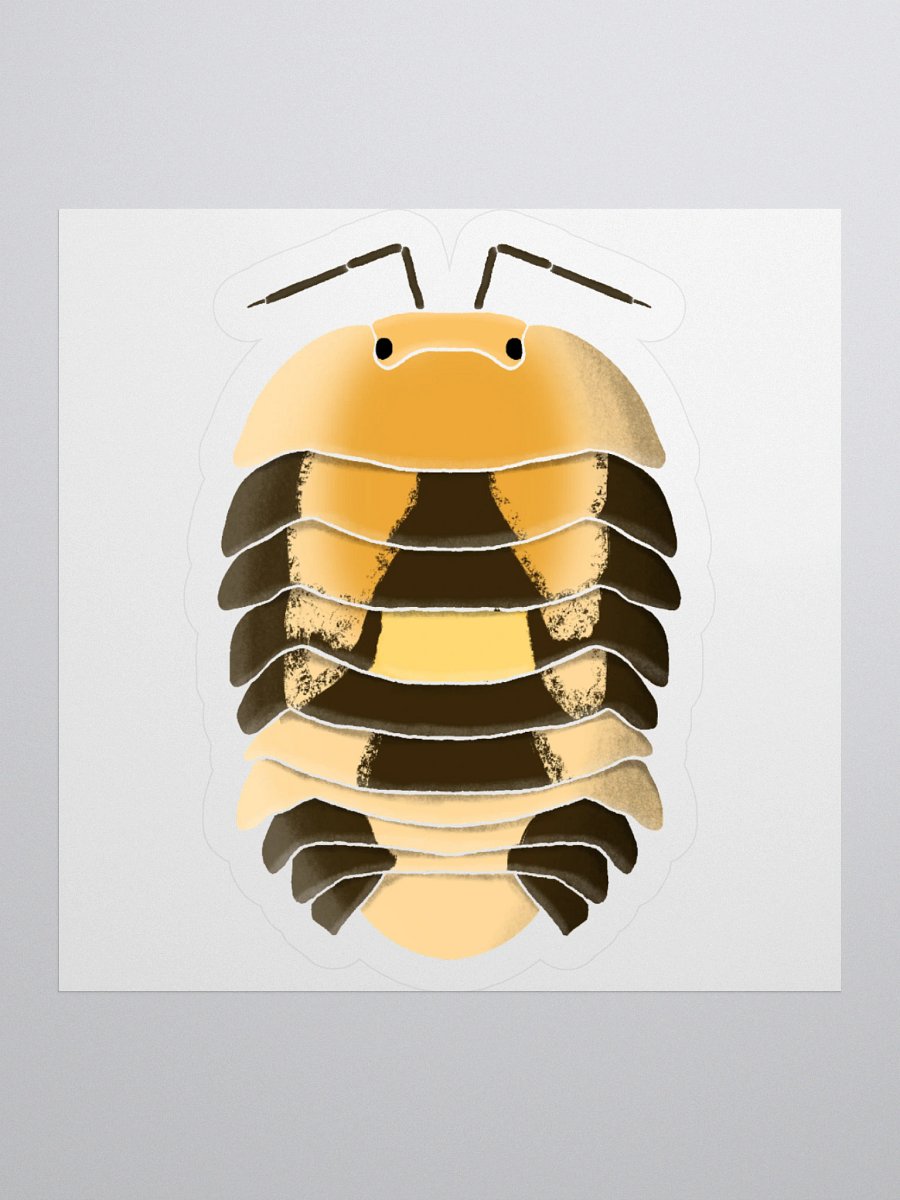 Amber Firefly Isopod Sticker product image (2)