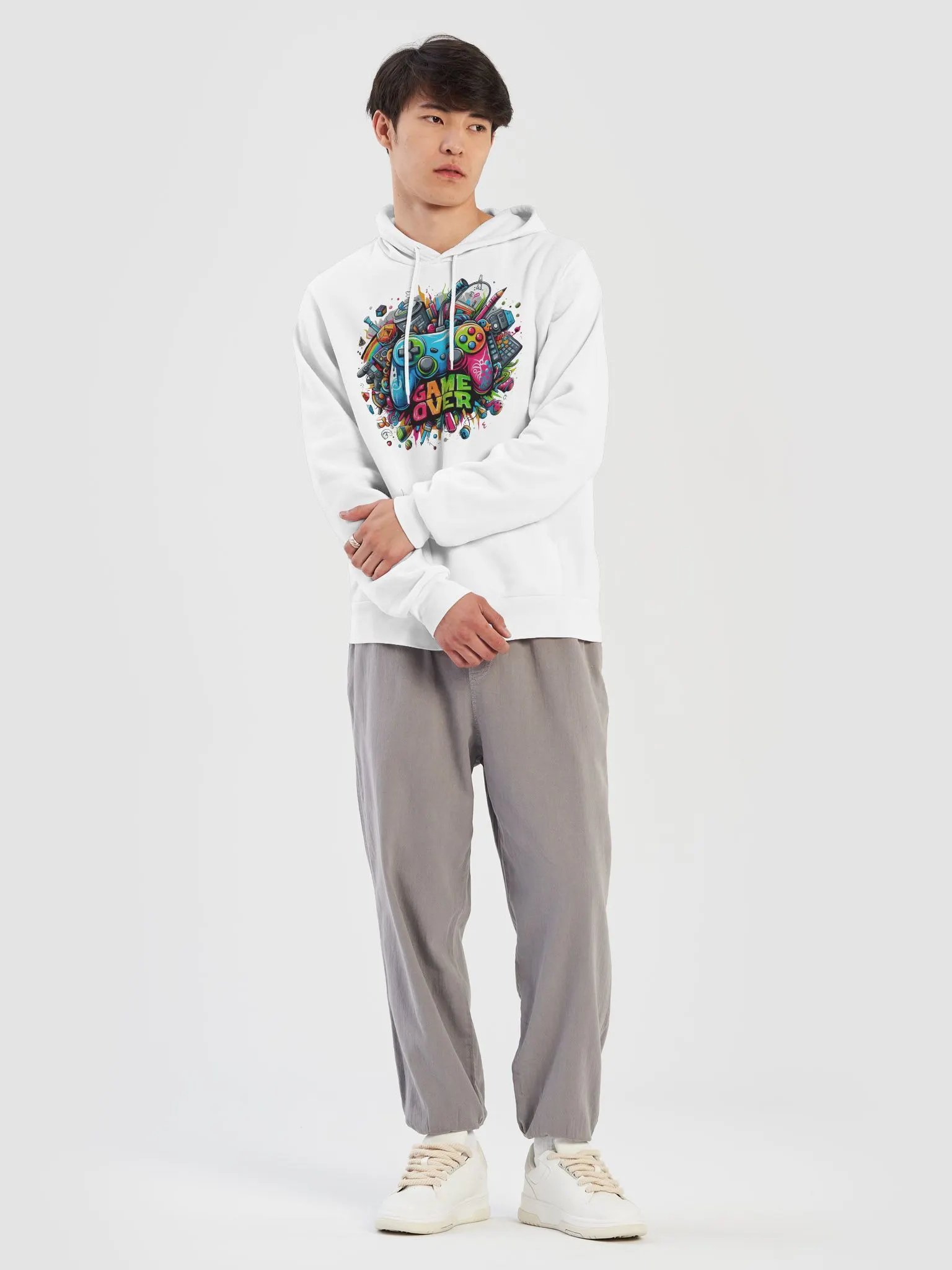 Game Over Painted Graffiti Hoodie product image (1)