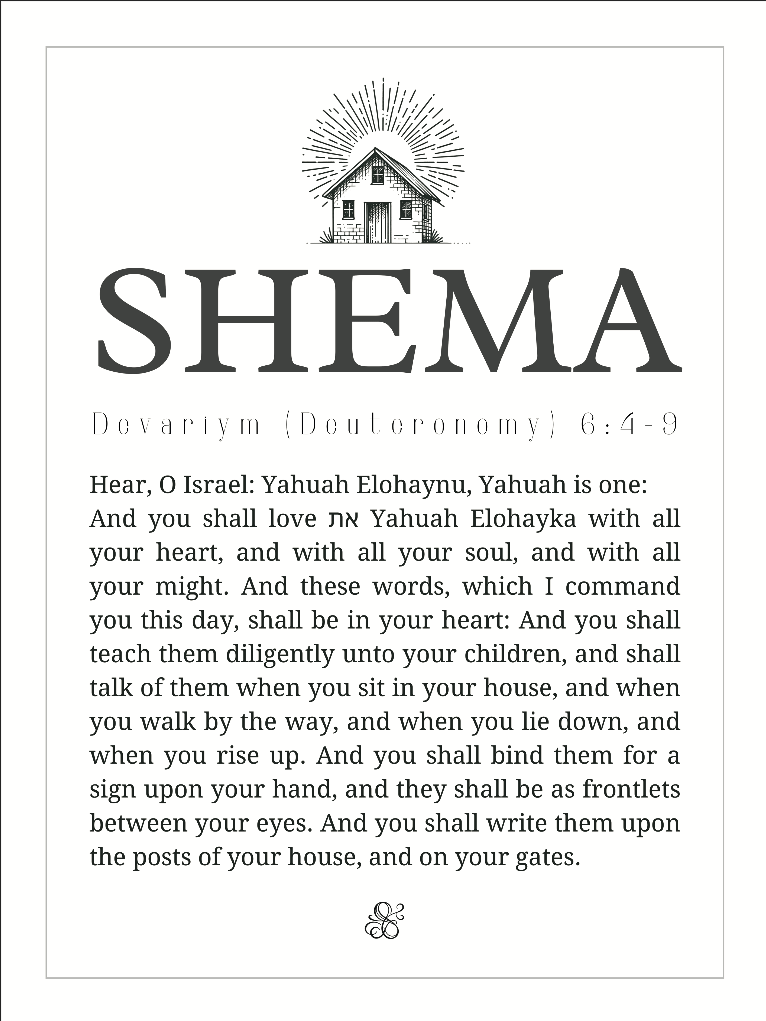 SHEMA – Deuteronomy 6:4–9 Scripture Art (Digital Download) product image (2)