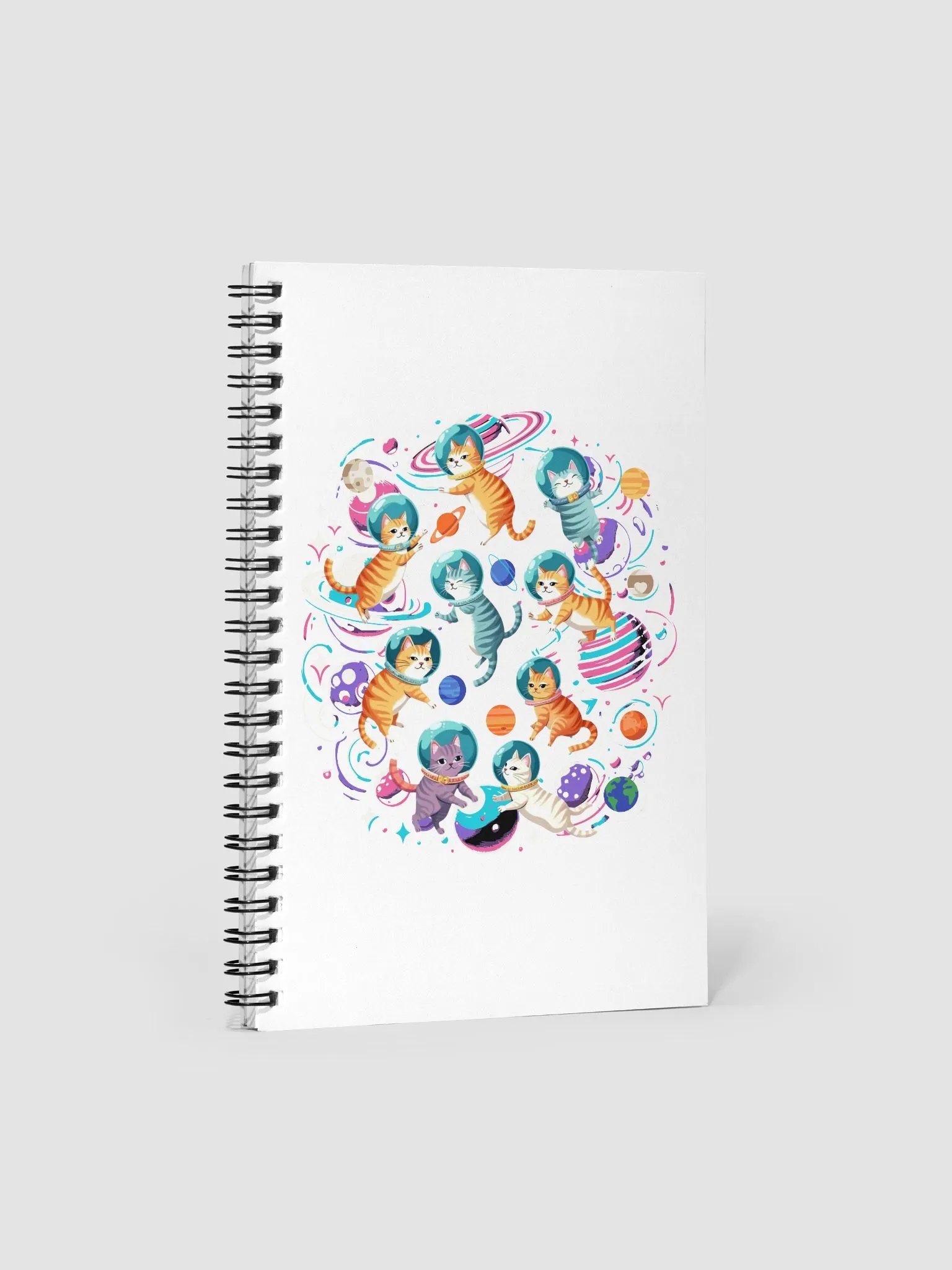 Cats In Space Cosmic Spiral Notebook product image (2)
