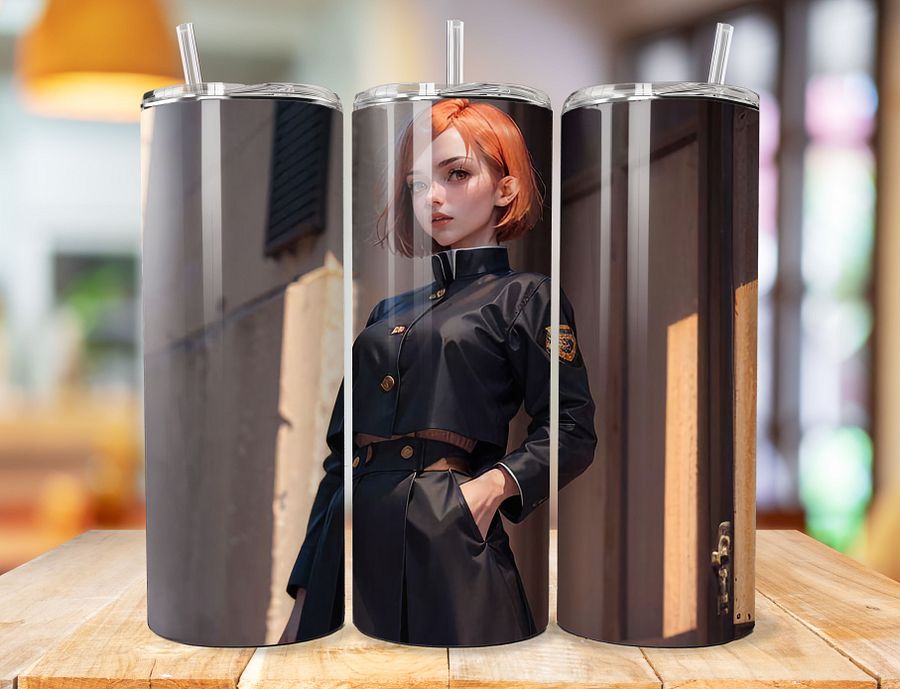 Nobara Kugisaki 20 oz Stainless Steel Tumbler – Jujutsu Kaisen Stylish Sorcerer Design product image (1)