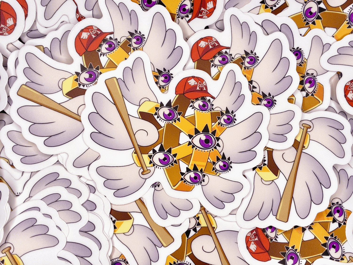 Biblically Accurate Baseball Player - Matte Sticker product image (3)