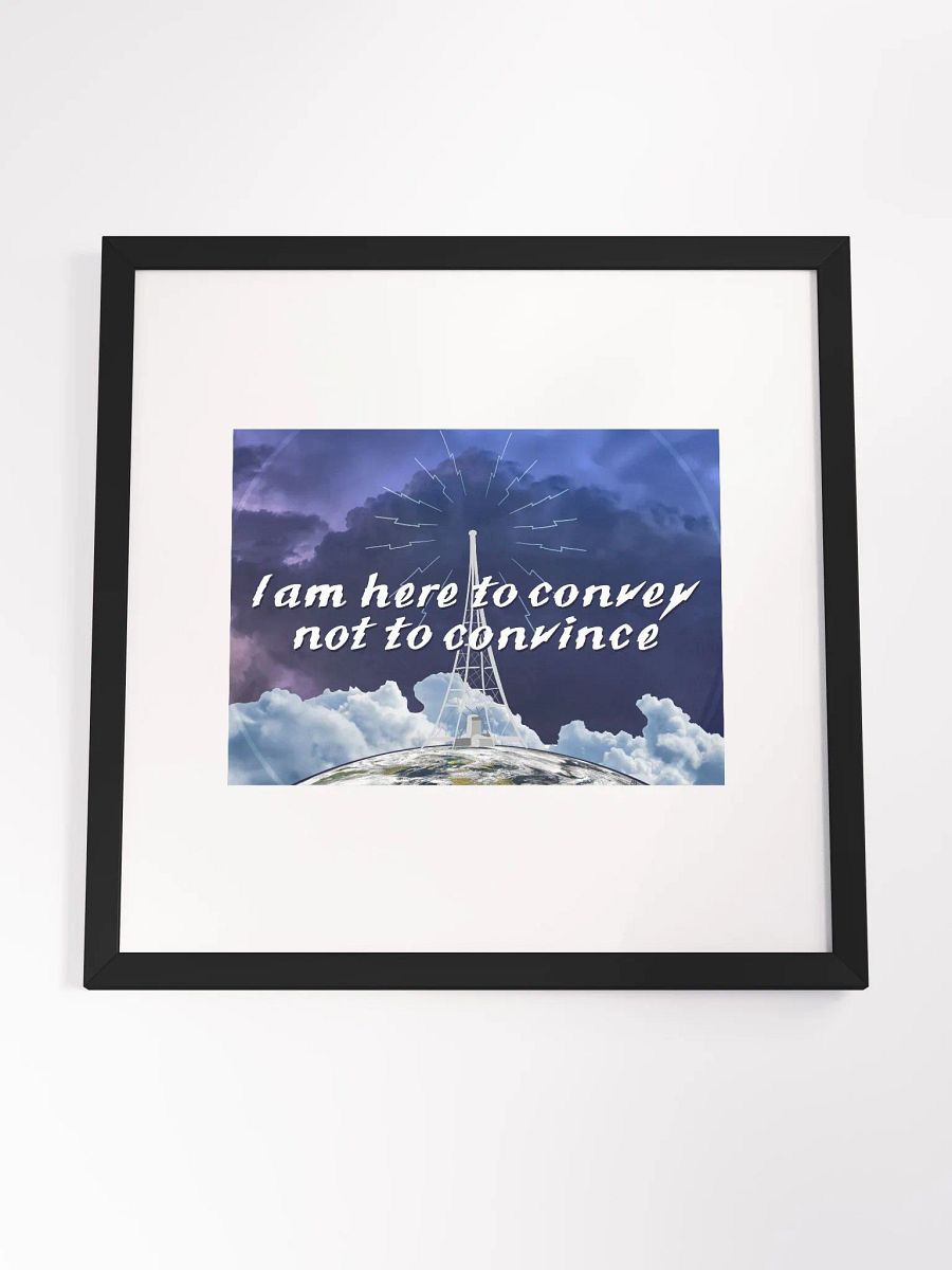 Convey Not Convince Wood Framed Museum Quality Print product image (4)
