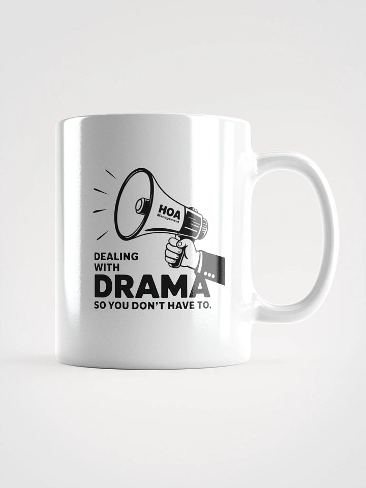 HOA Management Drama White Glossy Mug product image (3)