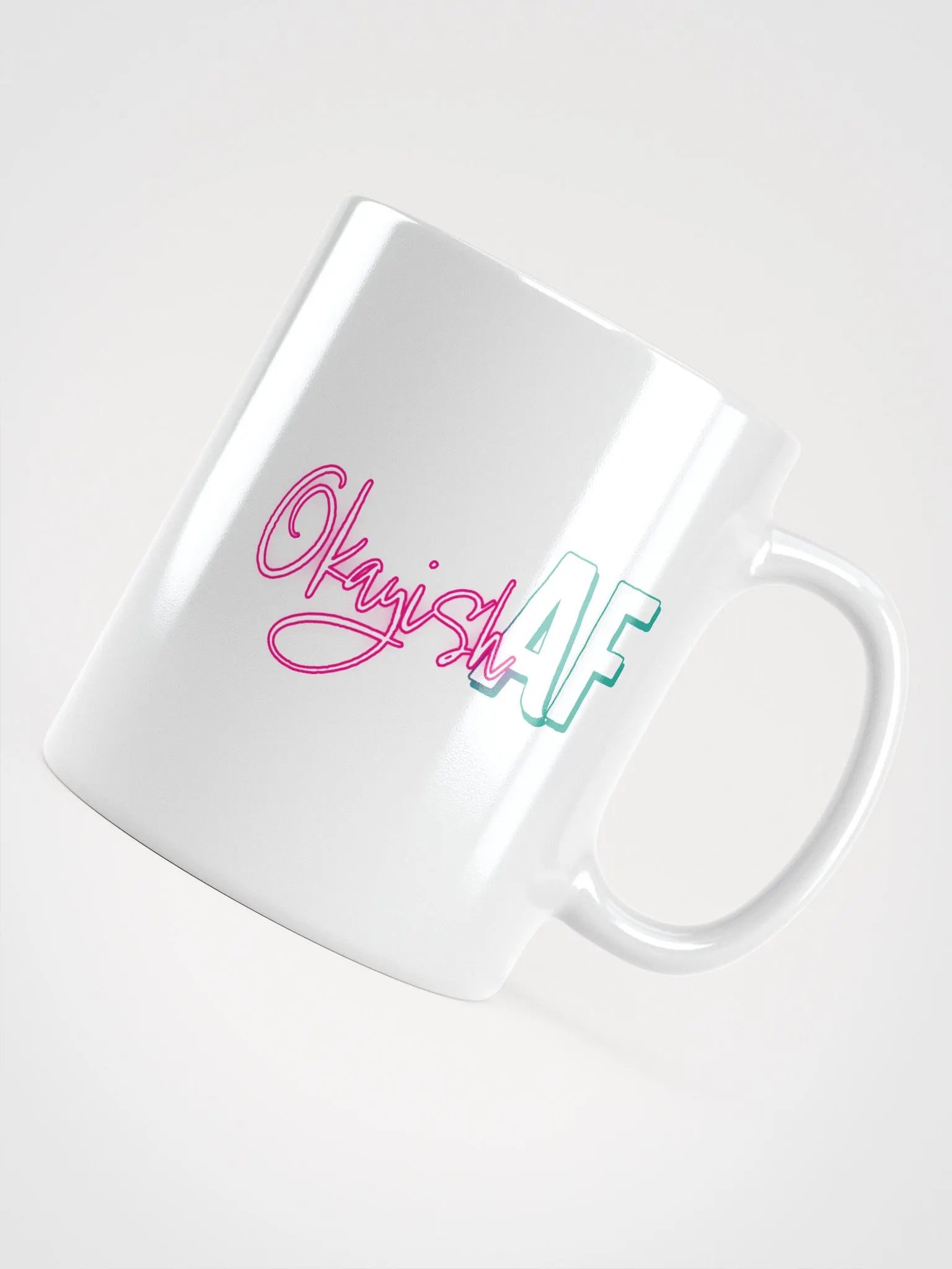OkayishAF 20 oz White Mug - Pizzanaut product image (4)